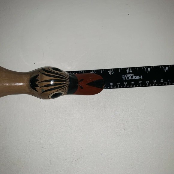 Vintage Large Mexican Folk Art Pottery Tonala Duck Goose Bird 12.5" Long - Picture 6 of 12